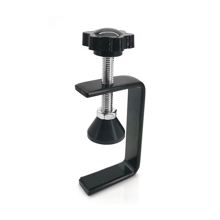 Factory  Customized Metal Stand Desk Adjustable Bracket Hooks U Shaped Shelf Supports Black White Desk Metal Holders