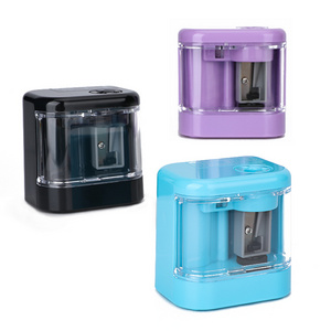 High quality electric pencil sharpener stationery for children  plastic office supplier pencil sharpener