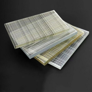 toughened metal mesh fabric tempered house window glass design laminated glass cost per square foot cutting price