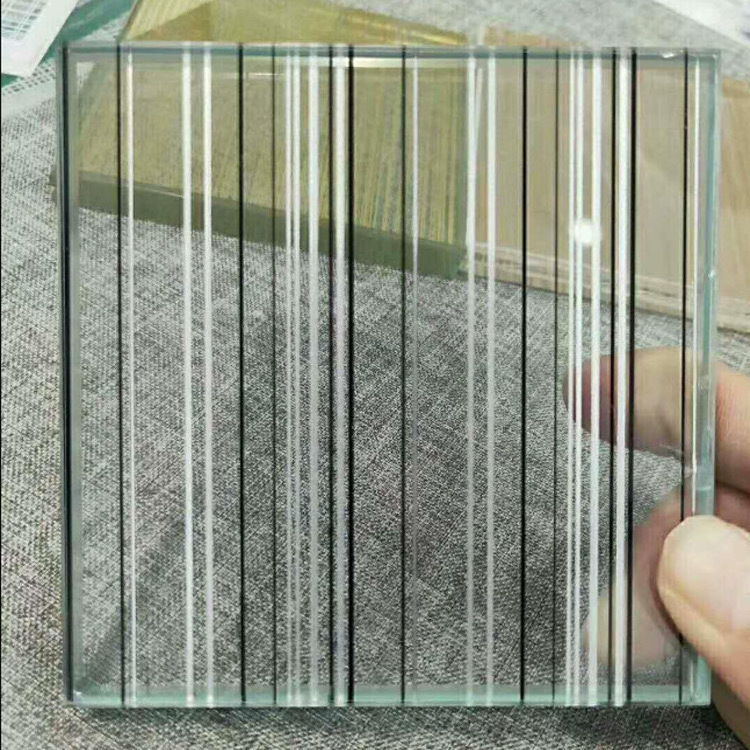 toughened metal mesh fabric tempered house window glass design laminated glass cost per square foot cutting price