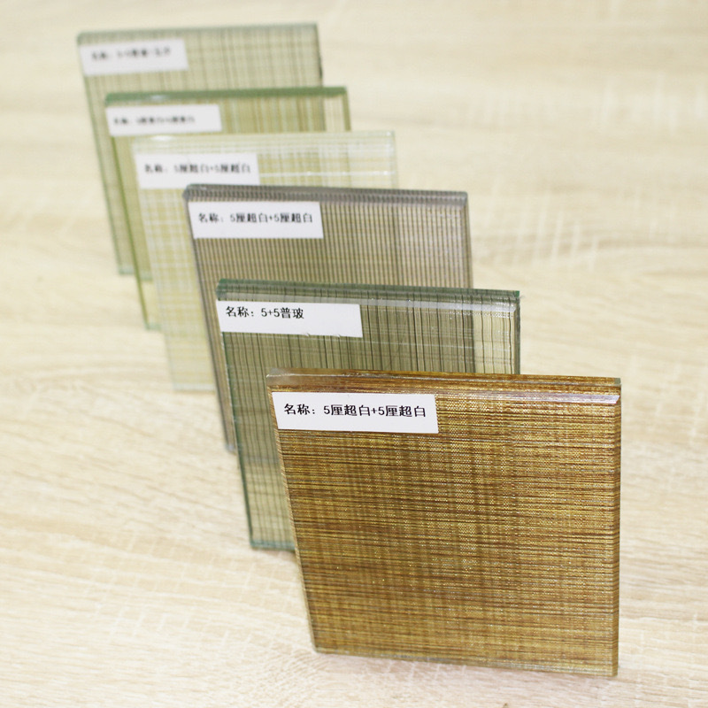 toughened metal mesh fabric tempered house window glass design laminated glass cost per square foot cutting price