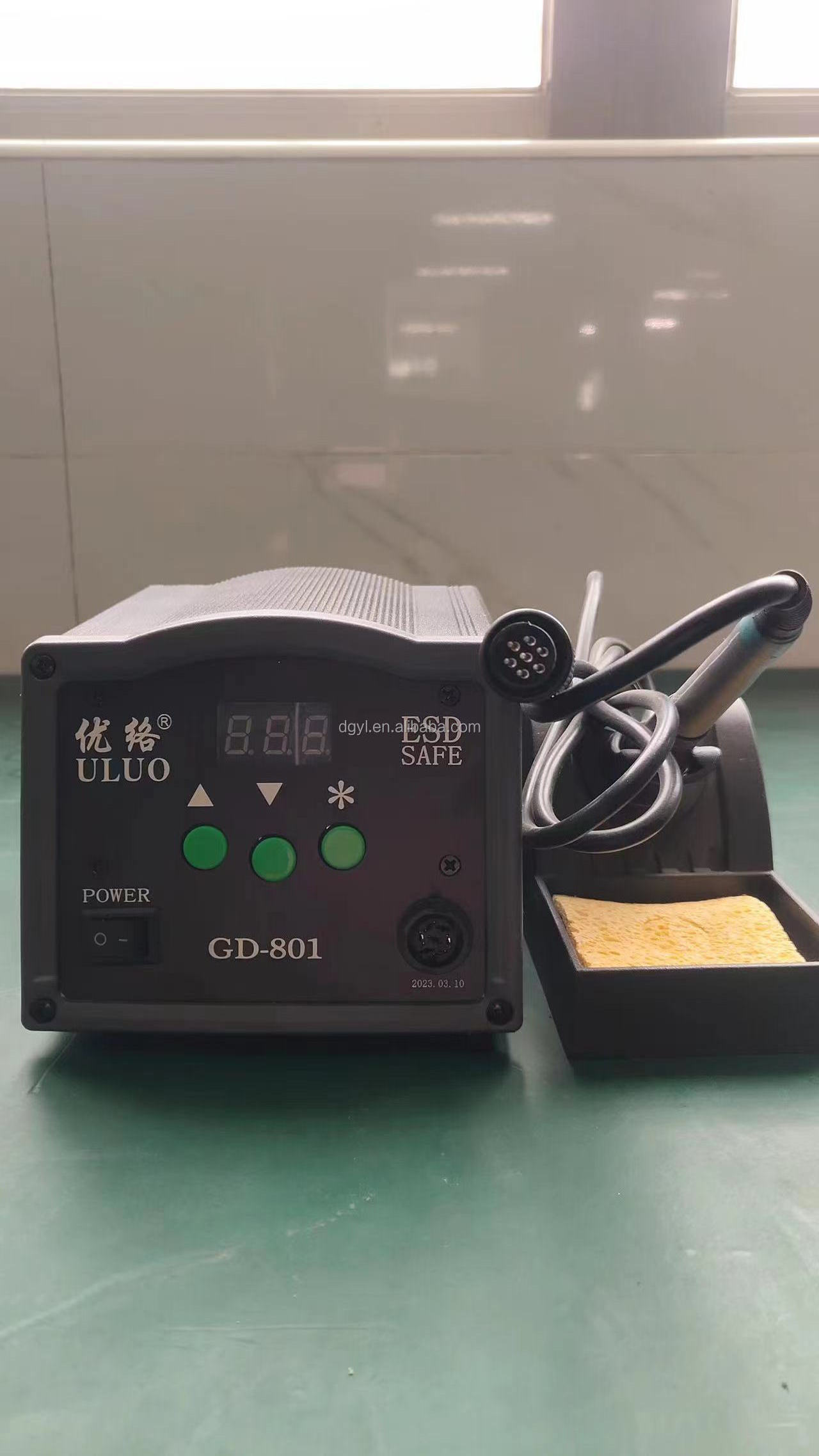 GD-801 series good quality rework soldering station for led light components switches HDMI plug butt motor  mobile repair