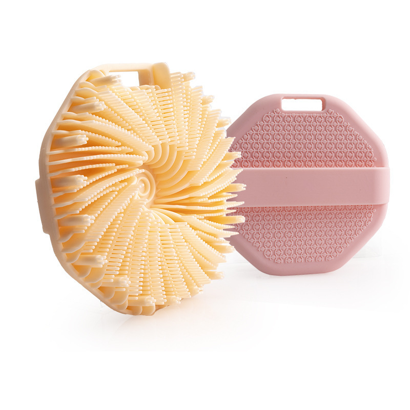 Soft Shower Handheld Cleansing Skin Brush Silicone Body Scrubber