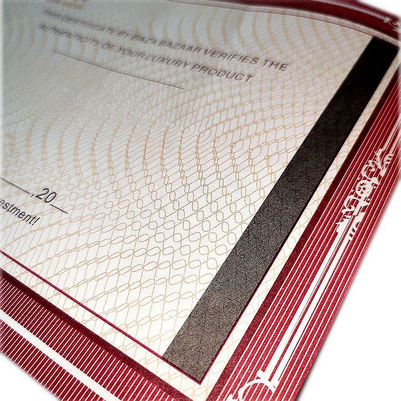 Anti-copy security watermark paper printing authentic degree certificate