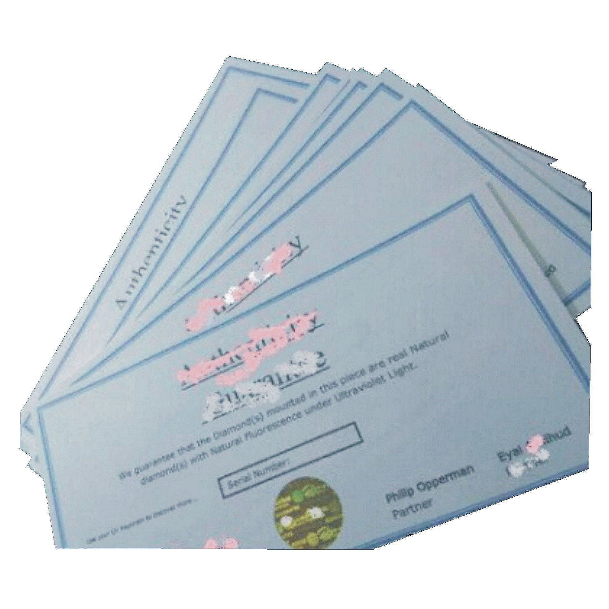 Anti-copy security watermark paper printing authentic degree certificate