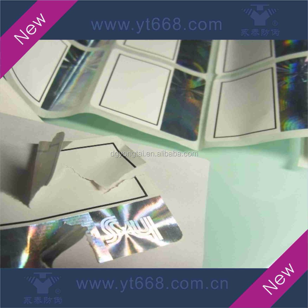 Free design security holographic strip hot stamping hologram security paper sticker