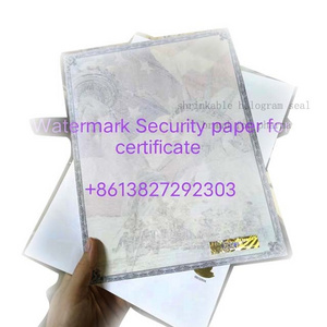 Anti-counterfeiting watermark paper hologram hot stamping security anti-copy certificate paper