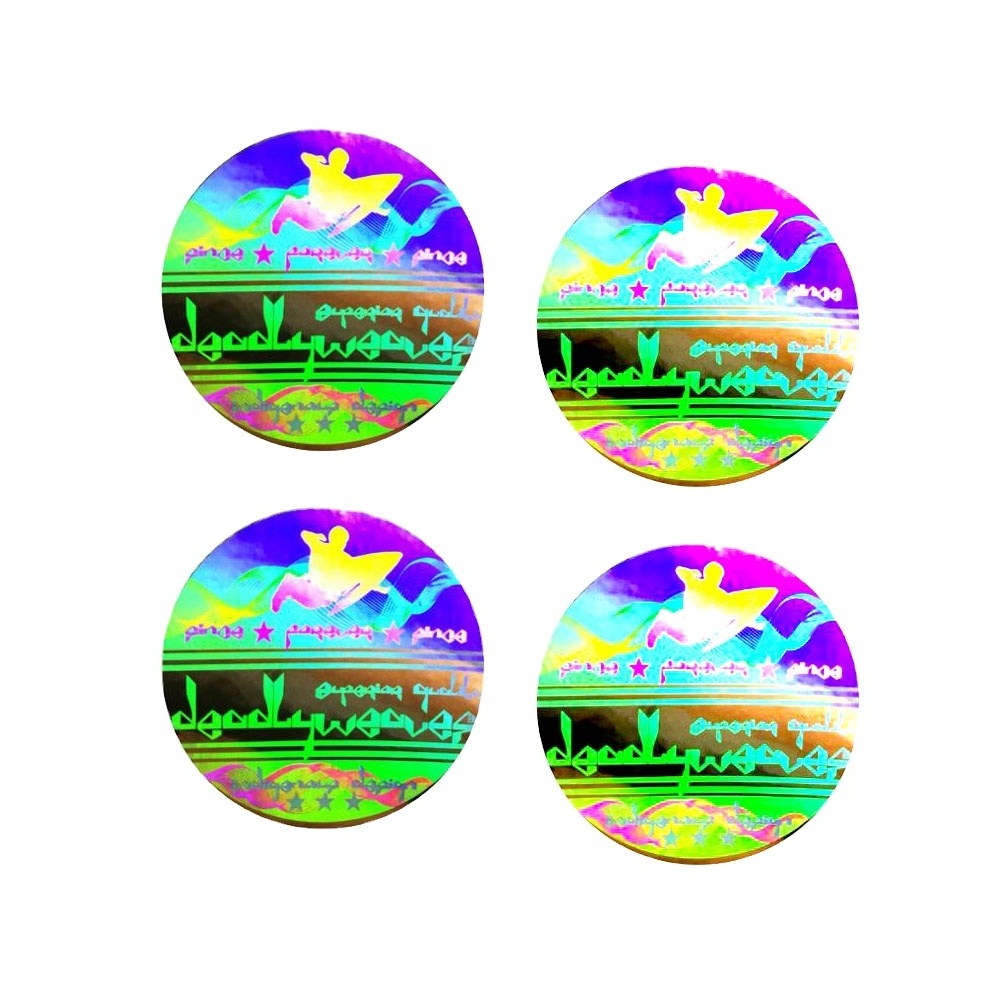 Custom hologram sticker usage holographic hat hologram sticker