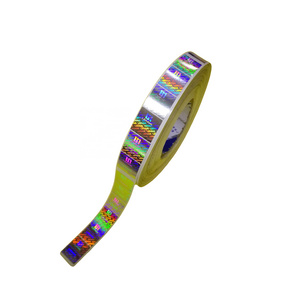 PET Material Anti-Counterfeiting hot stamped strip security genuine hologram hot stamping ribbon / film / foil