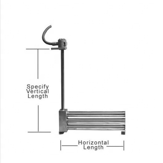 Anti corrosion electric heating titanium tube, stainless steel heater heating tube