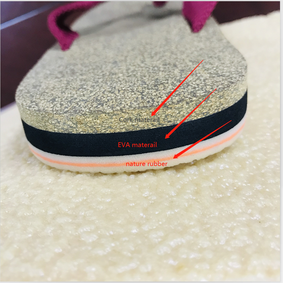 high quality anti-slip nature rubber men flip flops