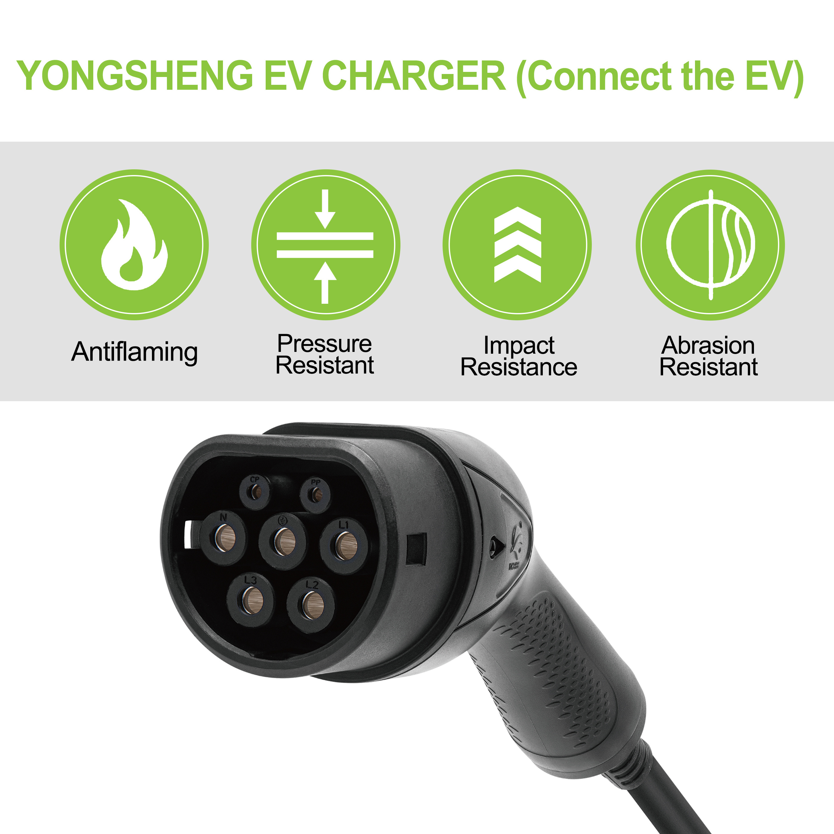 IEC 62196-2  EV Plug 16A 3.6KW Mode 3  Type 2  Portable EV Charging Cable EV Charger Electric Vehicle Car Charging Cable