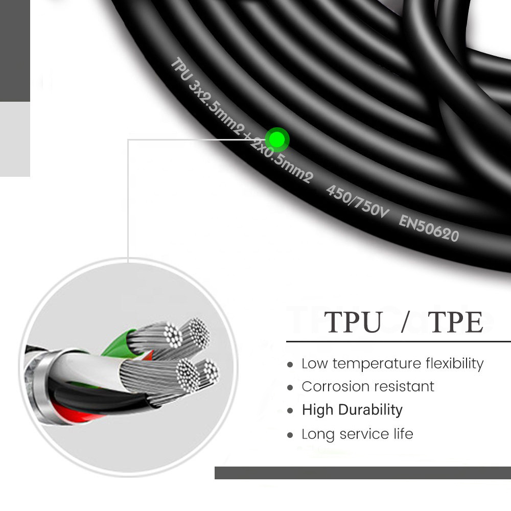 Hot Sale Product Type 2 To Type 2 Ev Charging Cable 32A for 7.4Kw Ev Charging Gun Of New Energy Electric Vehicle