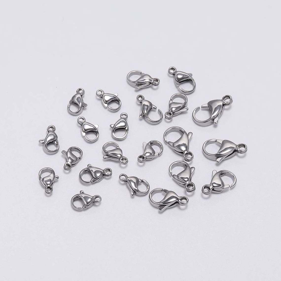 7x12mm stainless steel 18K Gold Plated Lobster Parrot Clasps Lobster Claw Clasp For Necklace and Bracelets Gold Plated Findings