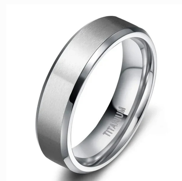 Inspire Stainless Steel Jewelry Coolstyle Jewelry 4mm, 6mm or 8mm Brushed Silver Titanium Unisex Rings Engagement Wedding Band