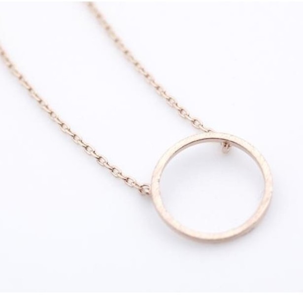 Inspire jewelry Luck karma Open Circle Pendant Necklace 304 Stainless Steel Material Jewelry Manufacturer for women and girls