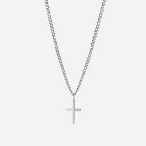 Inspire Jewelry Stainless steel Personalised CROSS NECKLACE silver waterproof pendant for mens and women jewelry wholesale new