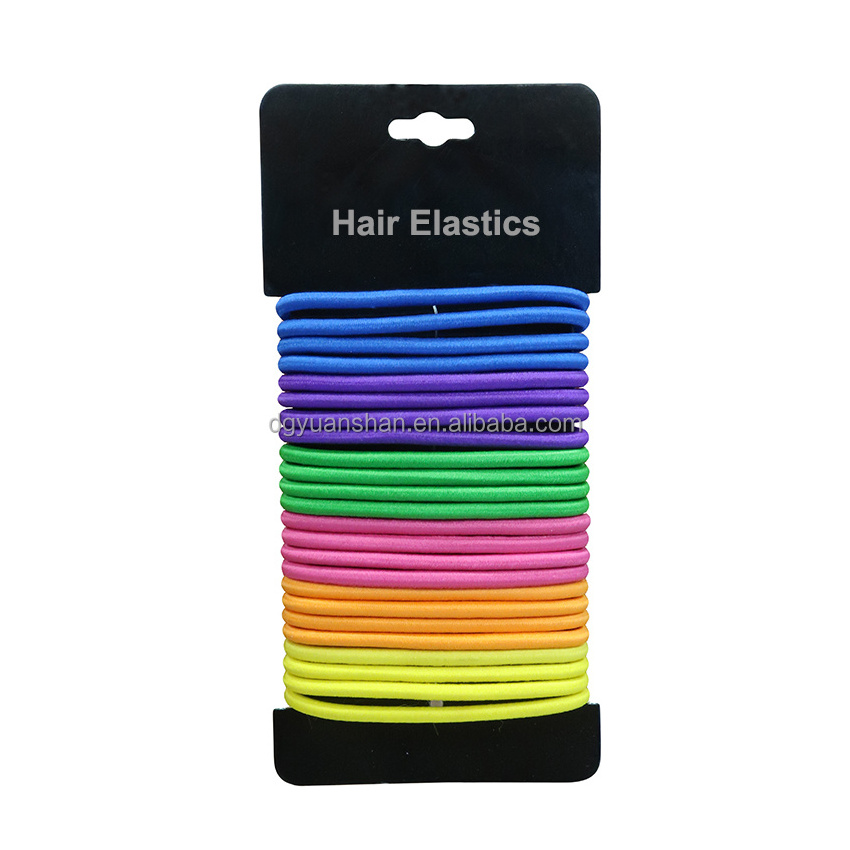 Colorful Elastic Hair Tie Rubber Band Ponytail Holders Hair Accessories For Lady