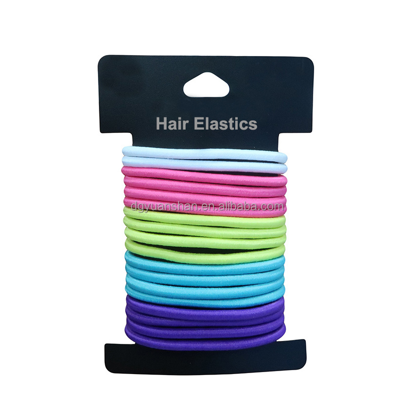 Colorful Elastic Hair Tie Rubber Band Ponytail Holders Hair Accessories For Lady