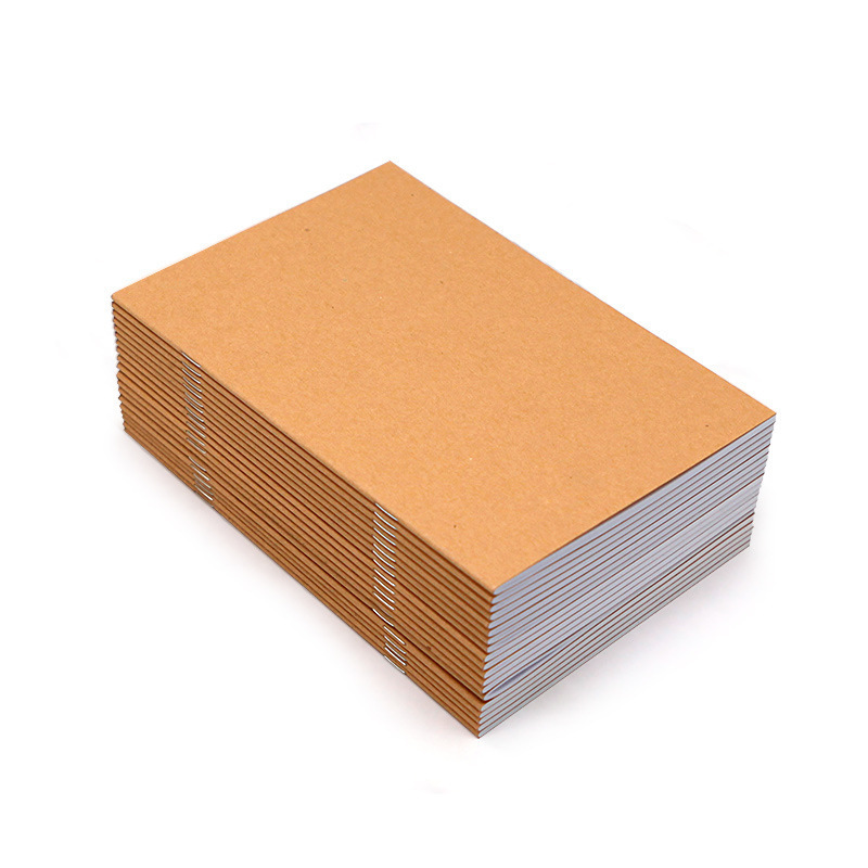 Wholesale Customized Logo Exercise Book a5 kraft brown cover paper page journal notebook for school