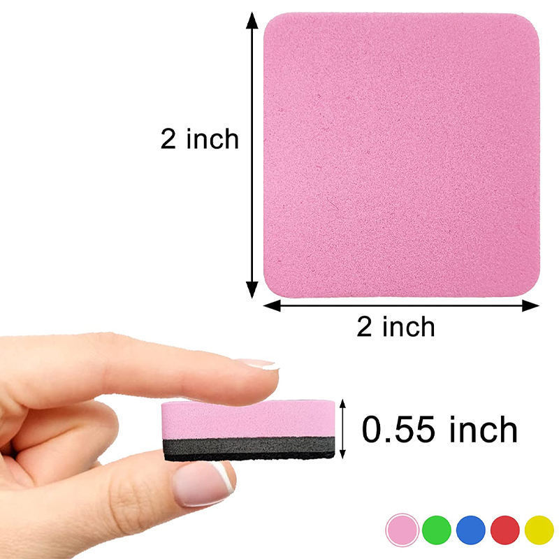 Custom Wholesale Mini Small Size EVA foam Magnetic Eraser Magnetic Whiteboard Eraser Dry Eraser