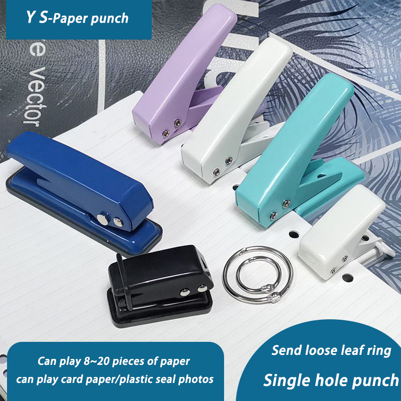 Complimentary Machine Paper Mini Paper Crimper Tool Effortless Kids Craft Punch Single Hole Paper Puncher