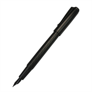 High Quality Custom Promotional Black New Latest Feather Metal Fountain Pen With Customized Logo