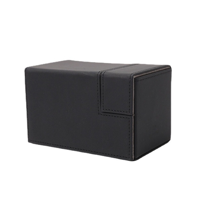 Custom Size Gift Packing Boxes PU leather Trading Card Storage Box for Baseball/Football/Cards