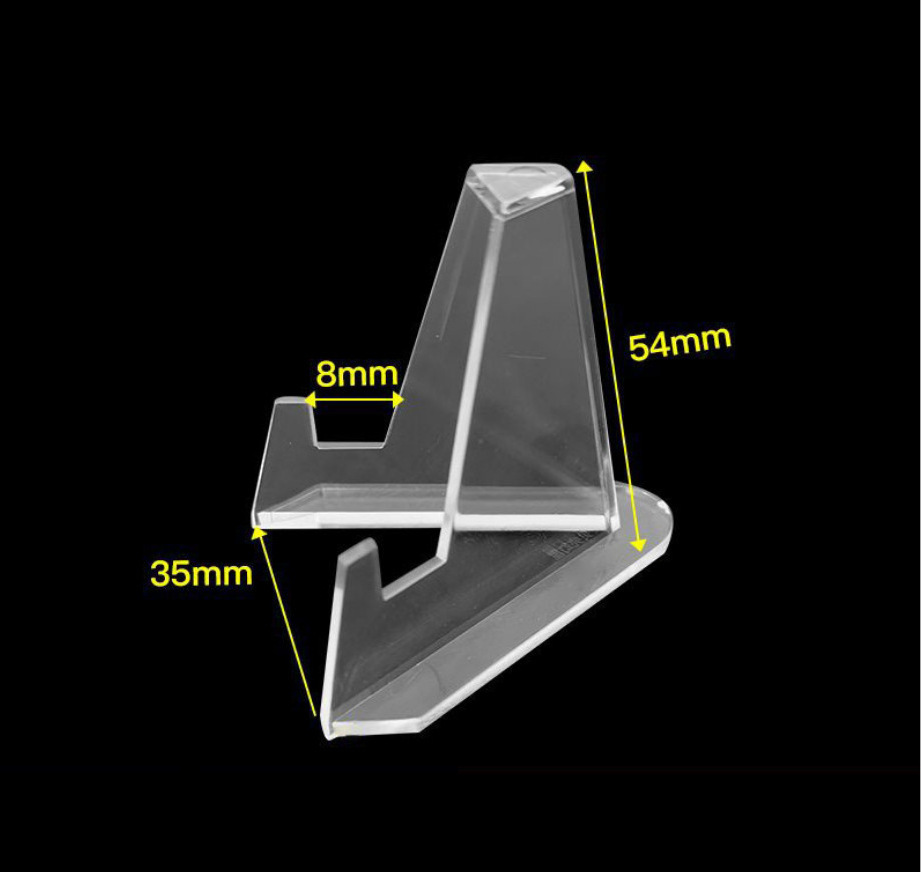 Transparent Acrylic Display Stand Mini Stand Acrylic Trading Card Case Graded Card Display Case Portable