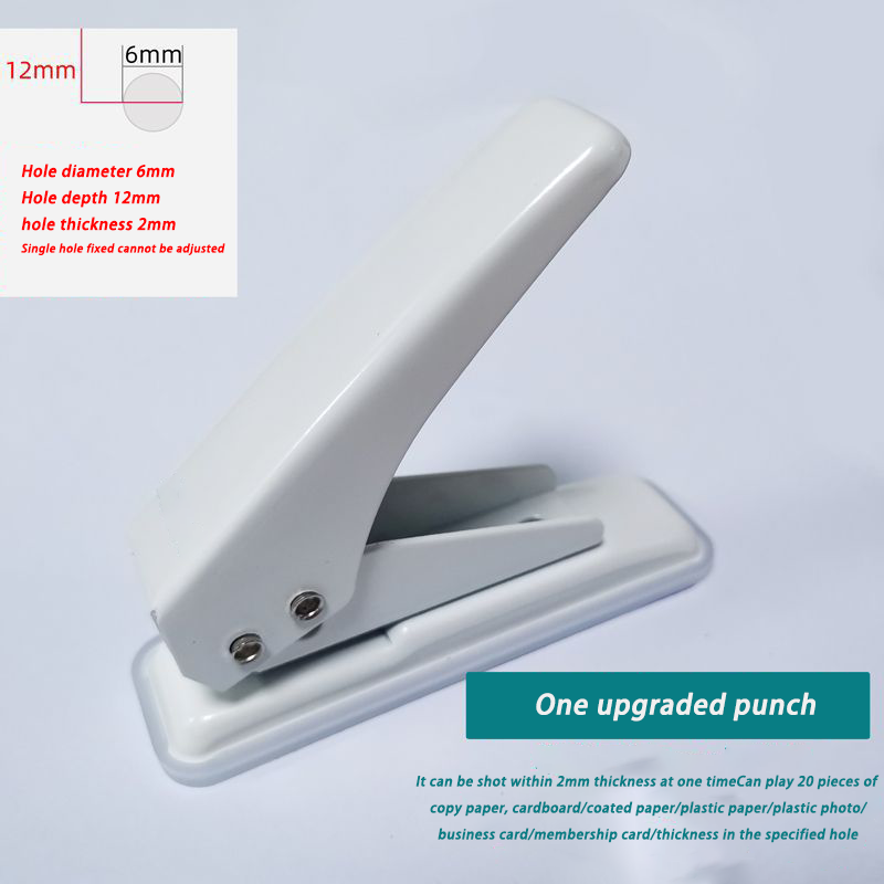 Diy Craft Machine Single Punching For Office/School Adjustable Punch Sizes Manual Manual Paper Puncher