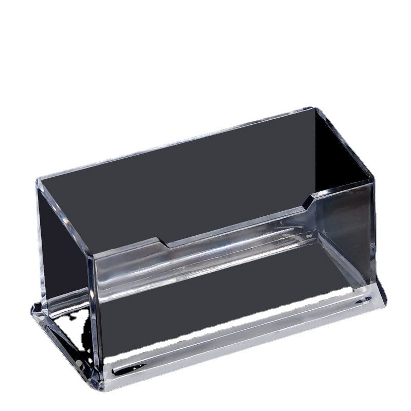 MOQ equals 1 desktop neater Business hierarchical shelf for card storage Personalized custom acrylic card holder