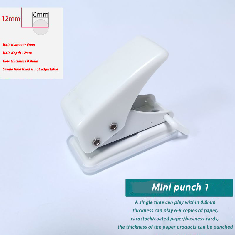 Diy Craft Machine Single Punching For Office/School Adjustable Punch Sizes Manual Manual Paper Puncher