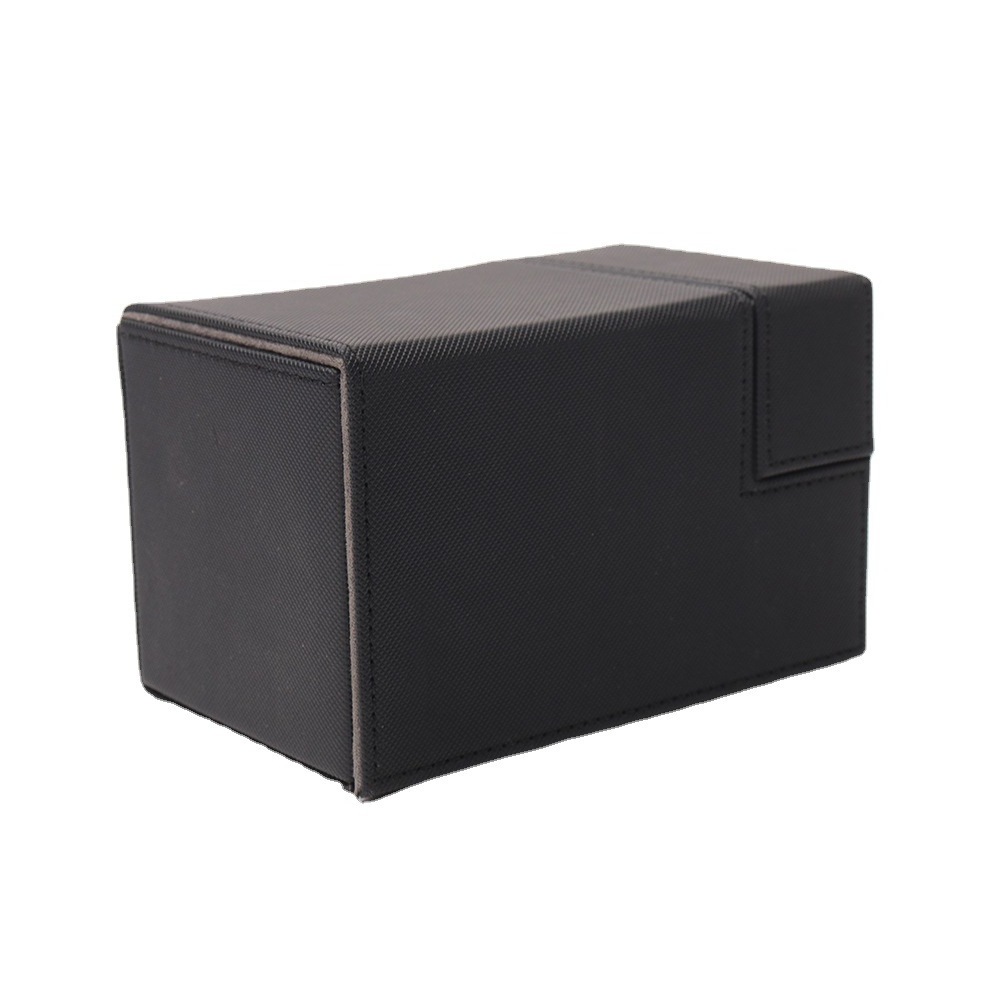 Custom Size Gift Packing Boxes PU leather Trading Card Storage Box for Baseball/Football/Cards