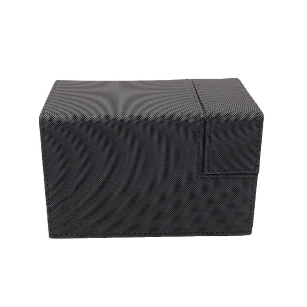 Custom Size Gift Packing Boxes PU leather Trading Card Storage Box for Baseball/Football/Cards