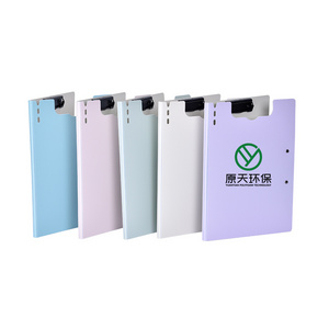 Wholesale PP Foam Board Plastic Multiple Colors Pink Blue White Purple Custom Size A3 A4 A5 B5 Spring Clip File Folder