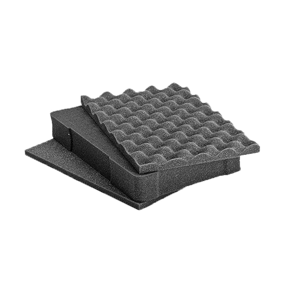 Promotional Cheap Package Foam  Egg Crate Top with Pick and Pluck Foam Insert Protective Cushioning Material Black Packaging