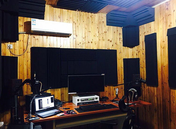 YuanYuan Custom Service Studio Foam Acoustic Black Bass Trap Sound Proof Foam Panels