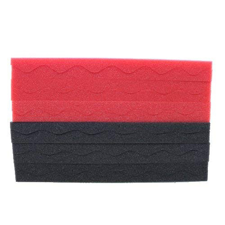 Dongguan Supplier Light Weight New Acoustic Foam For Home Recording Studio Red&Black Egg Crate Foam Studio Sound Panel