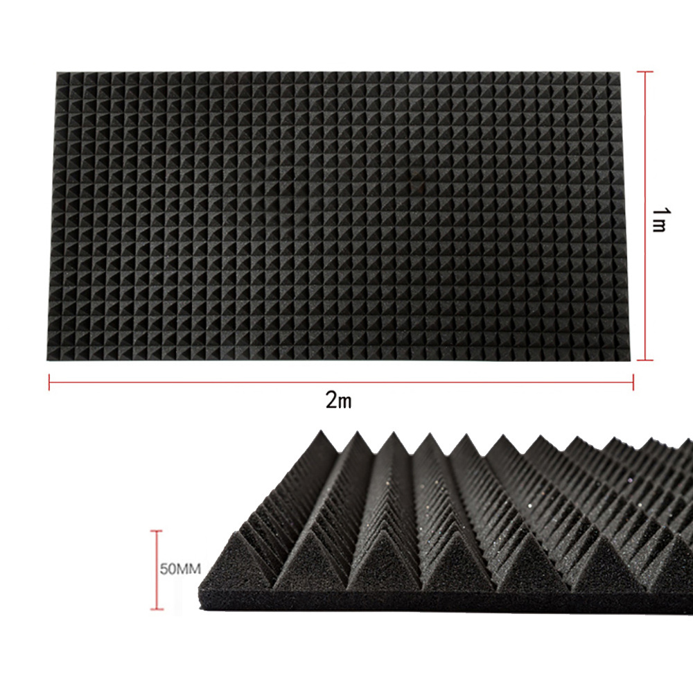 Dongguan Factory Sound Proof Insulation Board Pyramid Foam Soundproofing