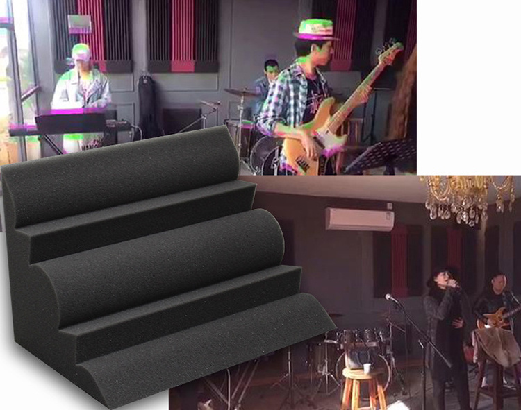 YuanYuan Custom Service Studio Foam Acoustic Black Bass Trap Sound Proof Foam Panels