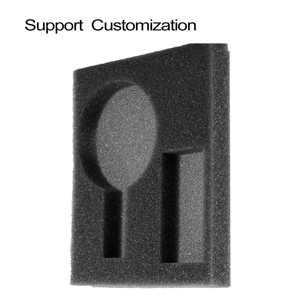 Good Shock Absorbing Protective Sponge Package Box Foam Inserts Black Presentation Display Pad