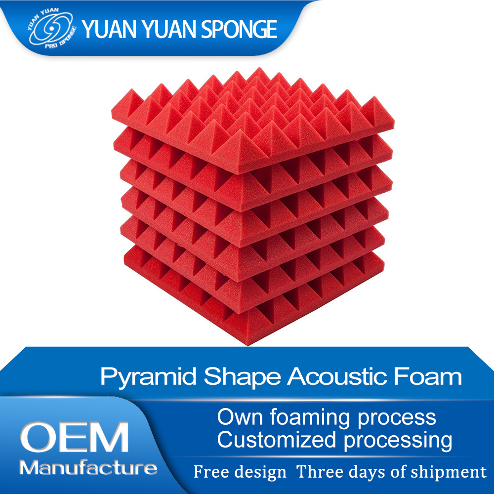 Factory Direct Sell Pyramid Shape Sound Acoustic Foam Noise Absorbing Sound Proof Foam Panels