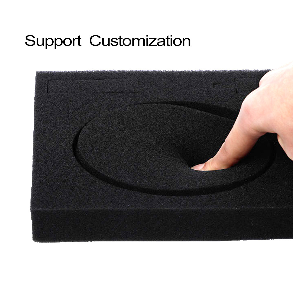 Black Foam Sheet Cut Out Shape Protective Candle Boxes Insert Packaging Material Custom Packaging Insert Layer Protector