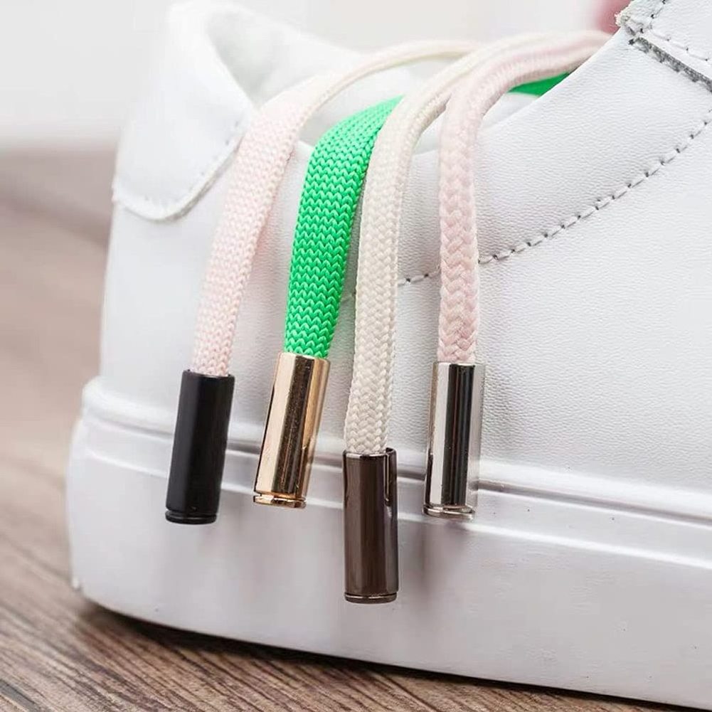 High Quality hoodie Pull Rope Metal End Custom Logo Metal aglets Laser logo Shoelace tip Metal agletslace tip hoodie string tips