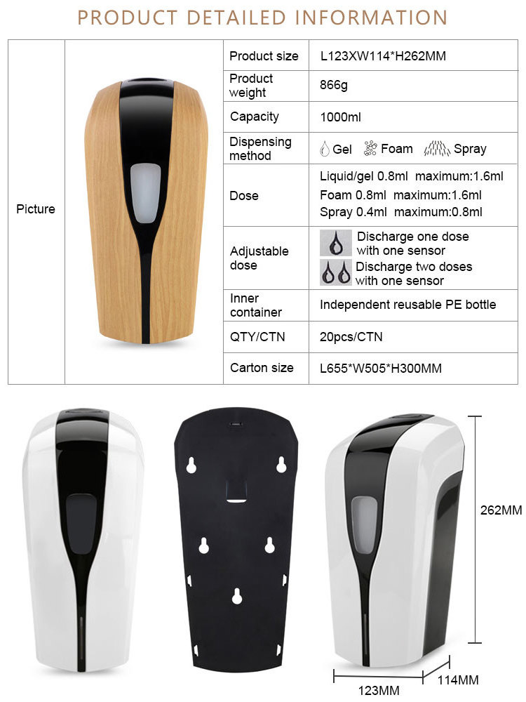 Touchless Automatic Smart Foaming Soap Dispenser Foam Soap Dispenser Bottle Pump Automatic Soap/sanitizer Dispensers