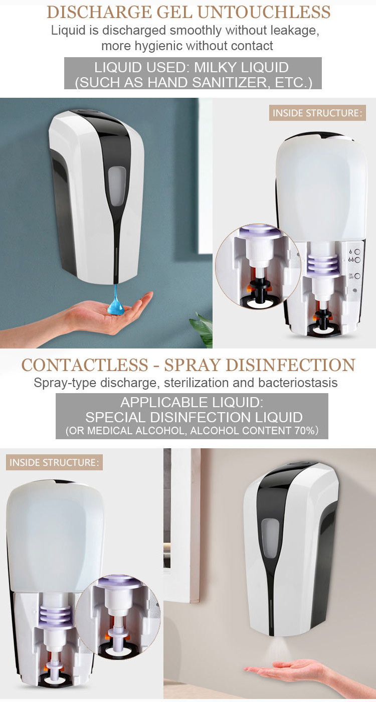 Touchless Automatic Smart Foaming Soap Dispenser Foam Soap Dispenser Bottle Pump Automatic Soap/sanitizer Dispensers