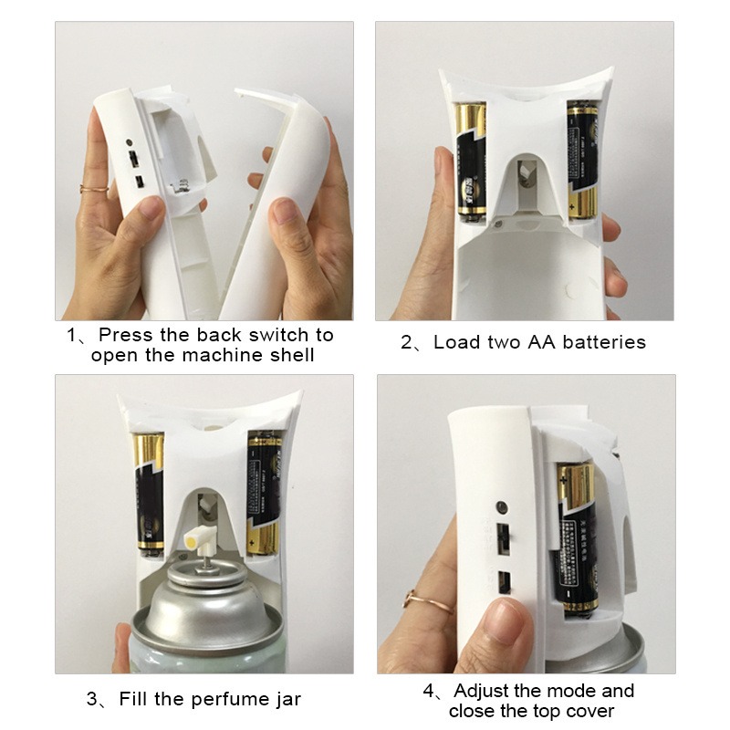 Air Fresheners Type room perfume spray machine automatic air freshener dispenser Toilet light sensor perfume fragrance spray