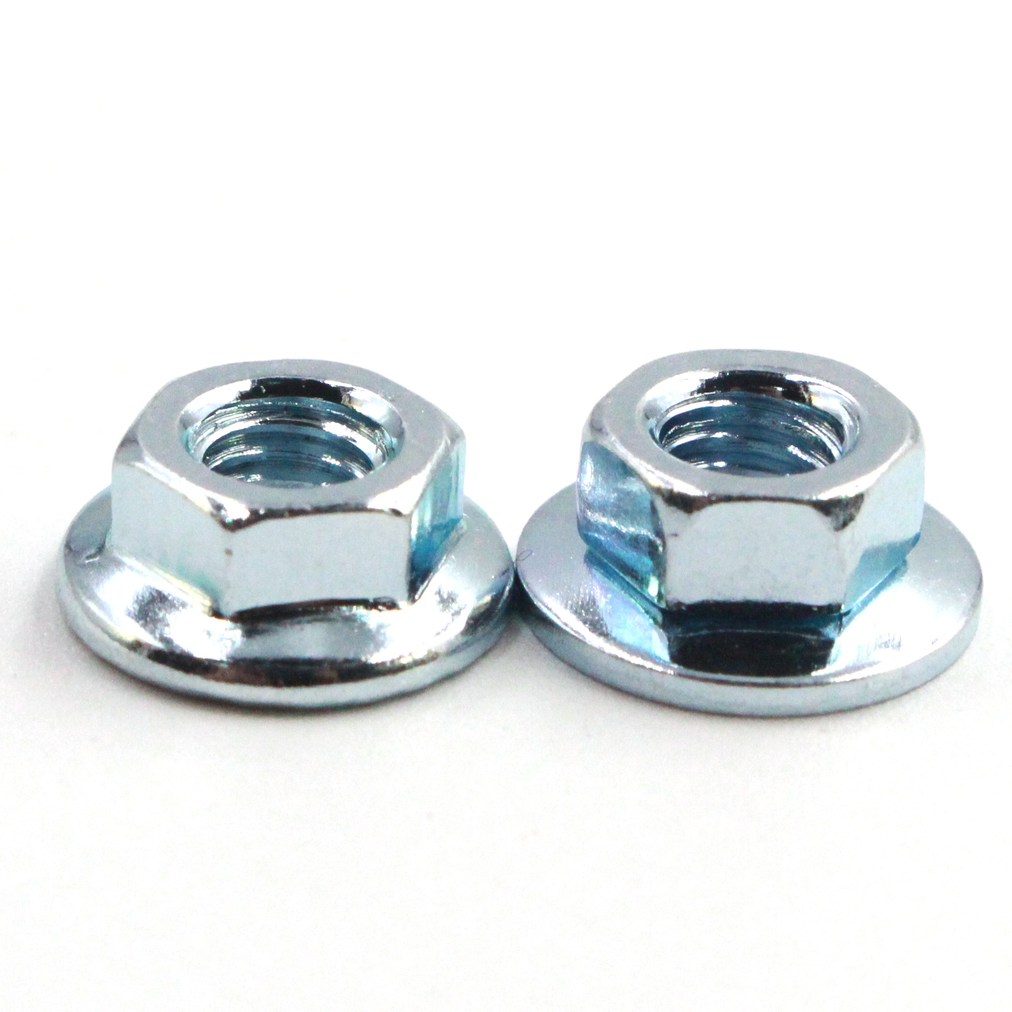 m6 serrated flange hex lock  domed nut Stainless Steel Flange Nut Rotating Hex Flange Nut with  movable Captive Conical Washer