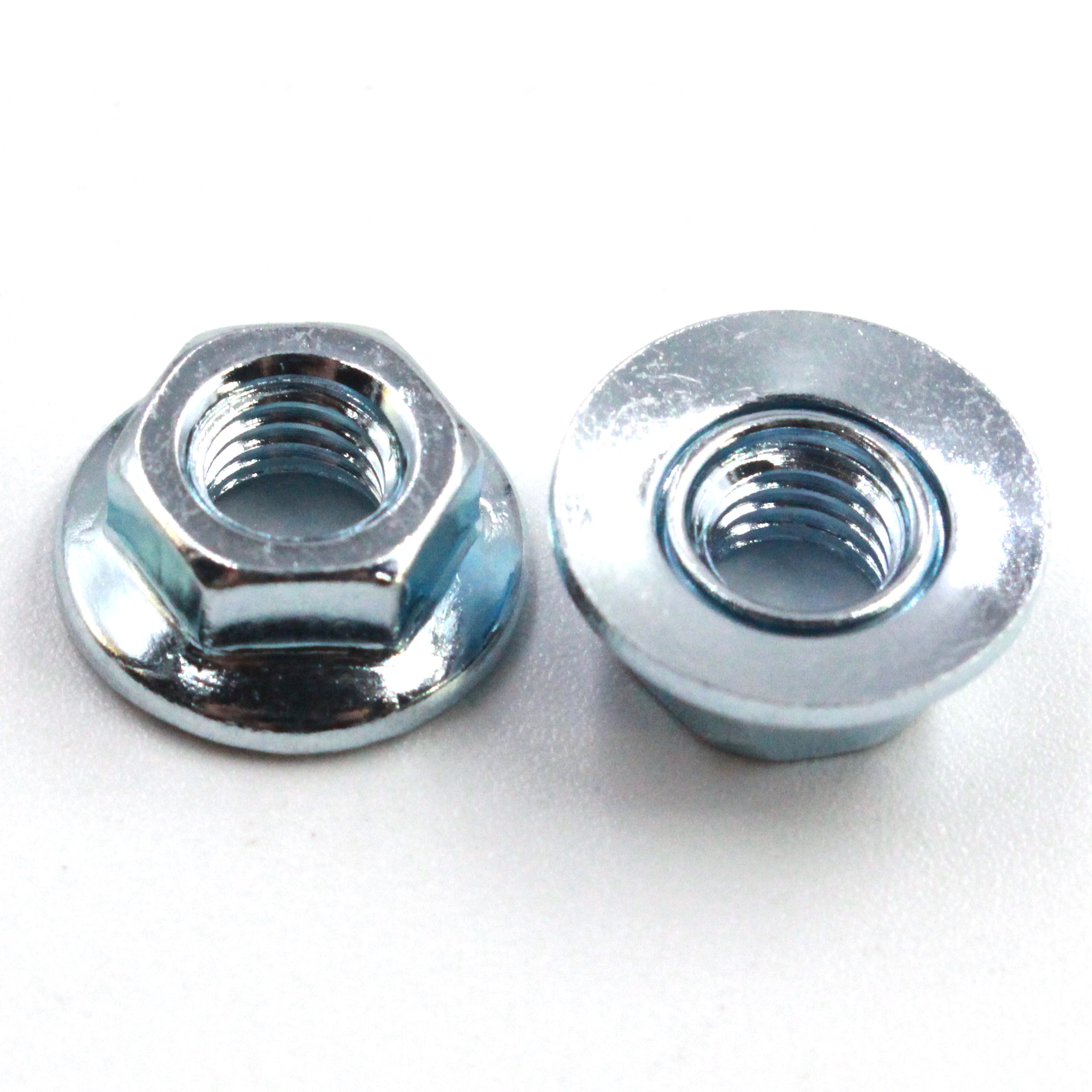 m6 serrated flange hex lock  domed nut Stainless Steel Flange Nut Rotating Hex Flange Nut with  movable Captive Conical Washer