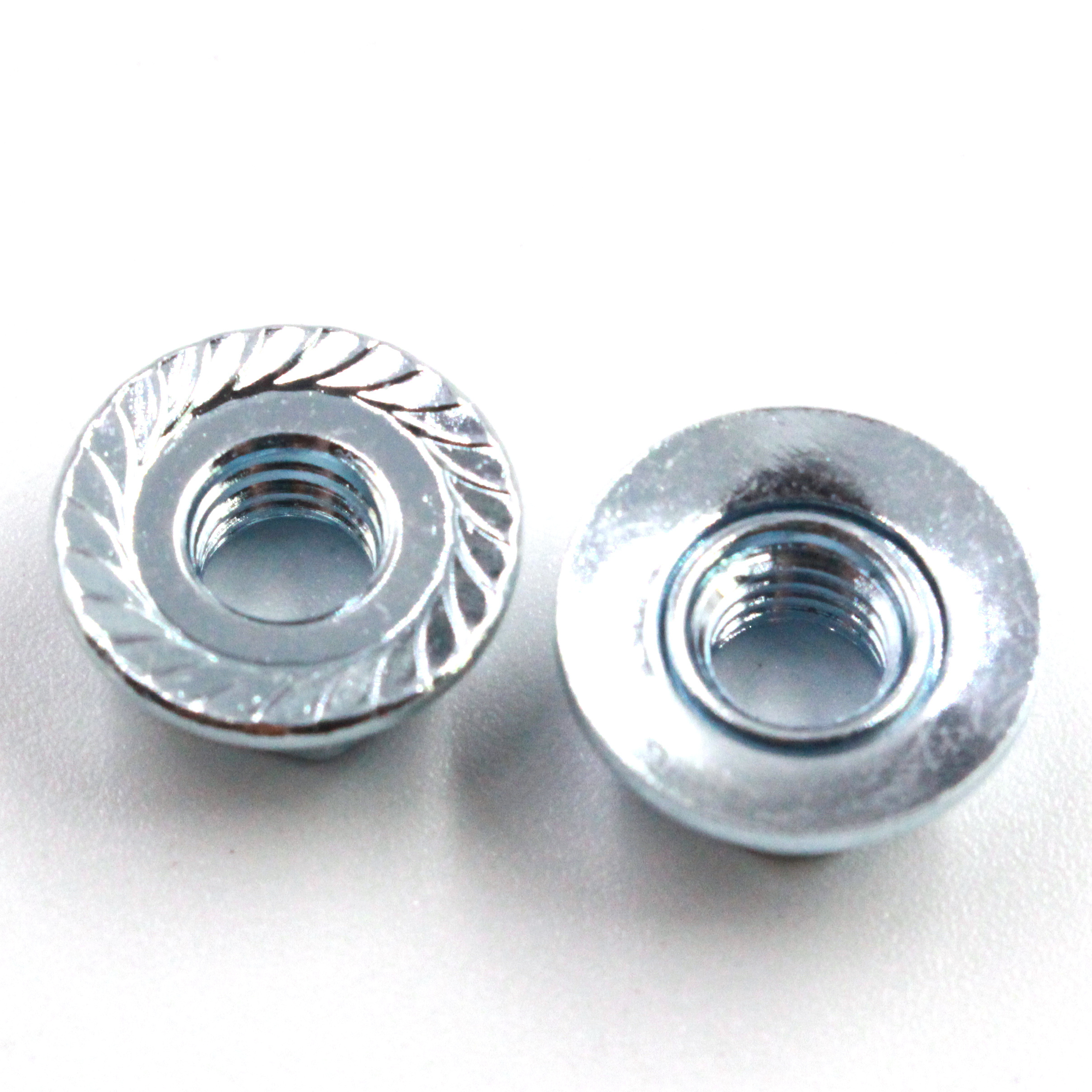 m6 serrated flange hex lock  domed nut Stainless Steel Flange Nut Rotating Hex Flange Nut with  movable Captive Conical Washer